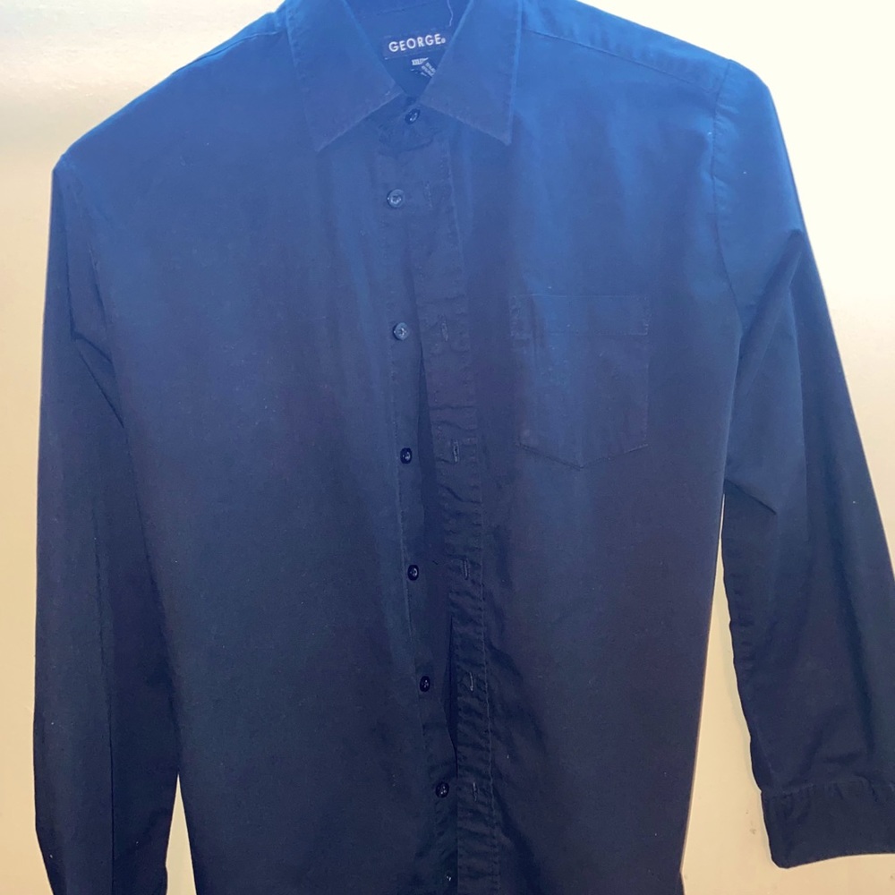 Black Dress button up shirt